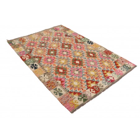 Tappeto Kilim Afghanistan marrone 124x179