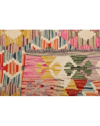 Tappeto Kilim Afghanistan marrone 124x179