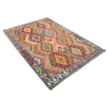 Tappeto Kilim Afghanistan marrone 125x182