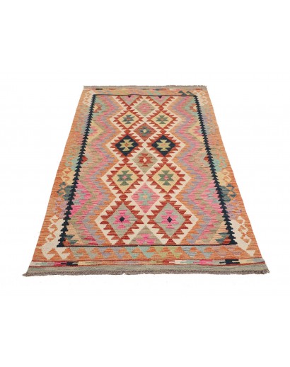 Tappeto Kilim Afghanistan marrone 124x193