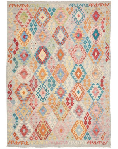 Tappeto Kilim Afghanistan beige marrone 180x250