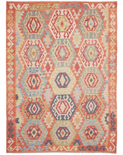 Tappeto Kilim Afghanistan marrone 184x248