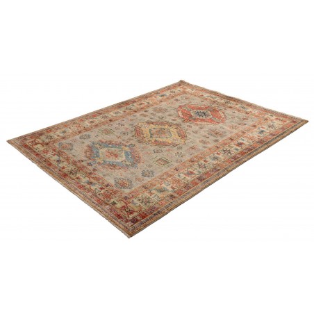 Tappeto Kazak Fine Pakistan marrone grigio 150x202