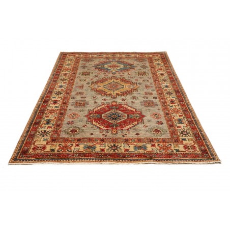 Tappeto Kazak Fine Pakistan marrone grigio 150x202