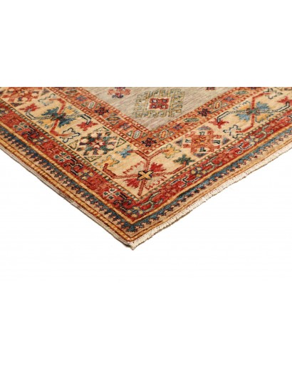 Tappeto Kazak Fine Pakistan marrone grigio 150x202
