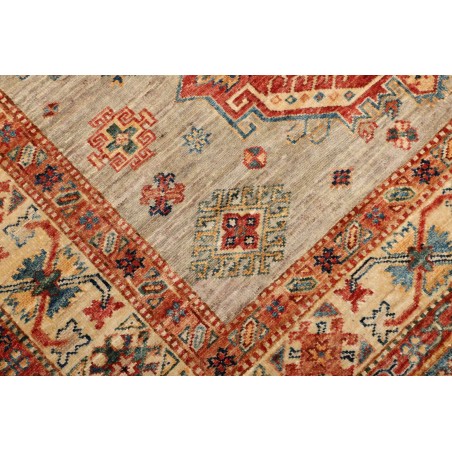 Tappeto Kazak Fine Pakistan marrone grigio 150x202