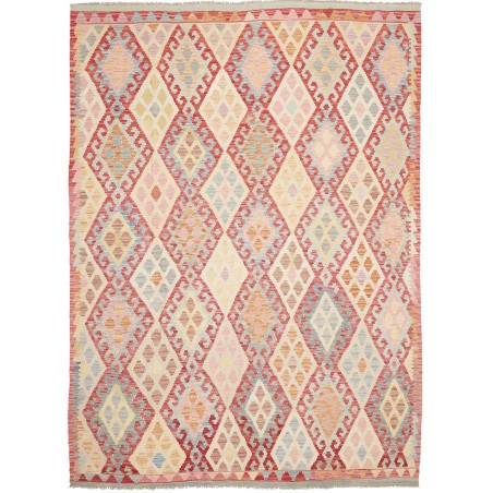 Tappeto Kilim Afghanistan beige giallo 186x253