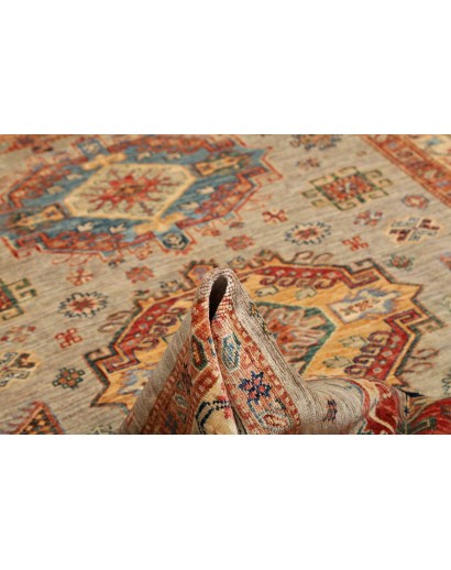 Tappeto Kazak Fine Pakistan marrone grigio 150x202