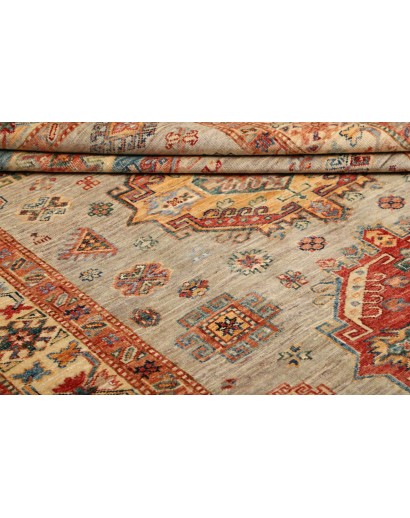 Tappeto Kazak Fine Pakistan marrone grigio 150x202
