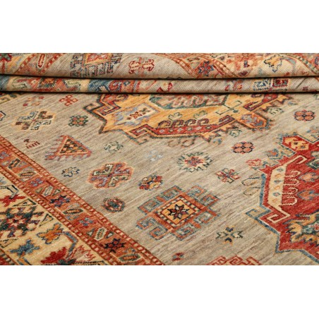 Tappeto Kazak Fine Pakistan marrone grigio 150x202