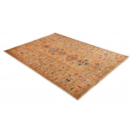 Tappeto Kazak Fine Pakistan arancione bianco 149x205