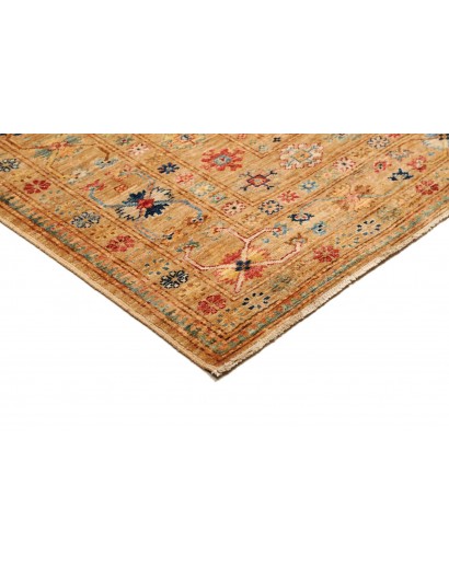 Tappeto Kazak Fine Pakistan arancione bianco 149x205