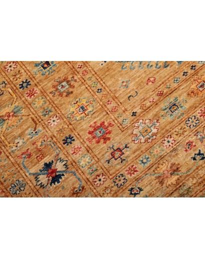 Tappeto Kazak Fine Pakistan arancione bianco 149x205