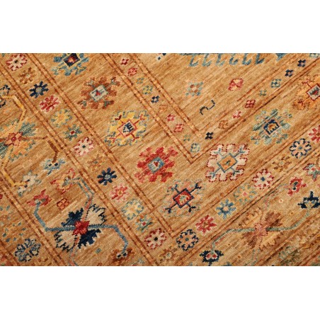 Tappeto Kazak Fine Pakistan arancione bianco 149x205