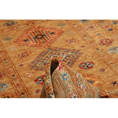 Tappeto Kazak Fine Pakistan arancione bianco 149x205
