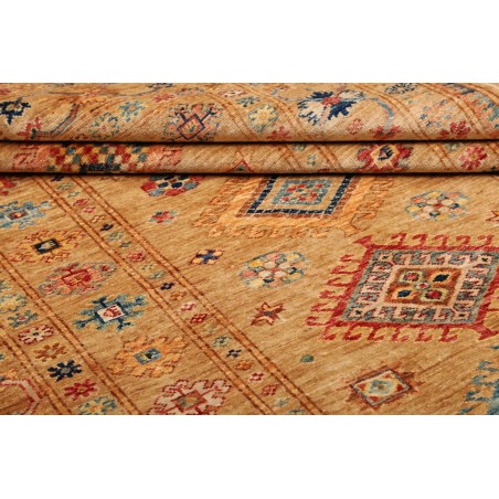 Tappeto Kazak Fine Pakistan arancione bianco 149x205