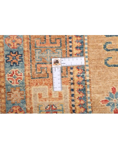 Tappeto Kazak Fine Pakistan arancione bianco 149x205