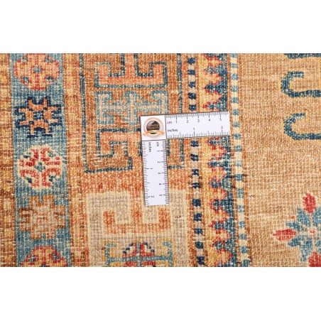 Tappeto Kazak Fine Pakistan arancione bianco 149x205