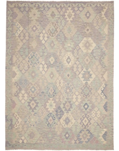 Tappeto Kilim Afghanistan azzurro 185x250