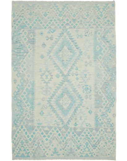 Tappeto Kilim Afghanistan beige verde 158x246