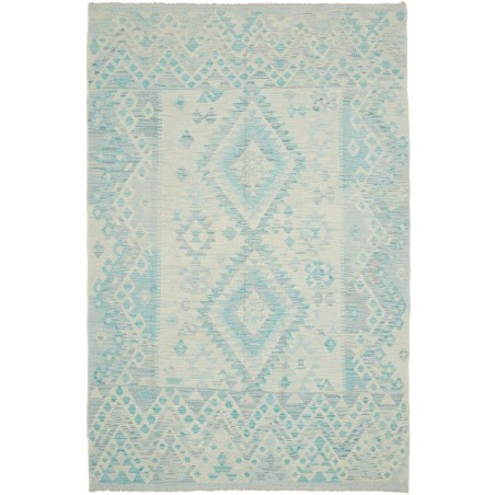 Tappeto Kilim Afghanistan beige verde 158x246