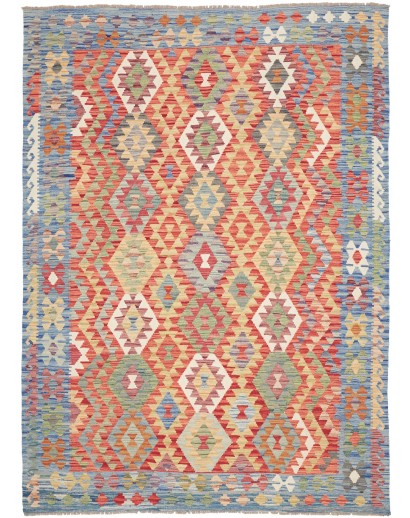 Tappeto Kilim Afghanistan marrone bianco 170x237