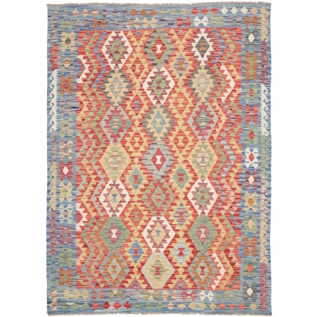Tappeto Kilim Afghanistan marrone bianco 170x237