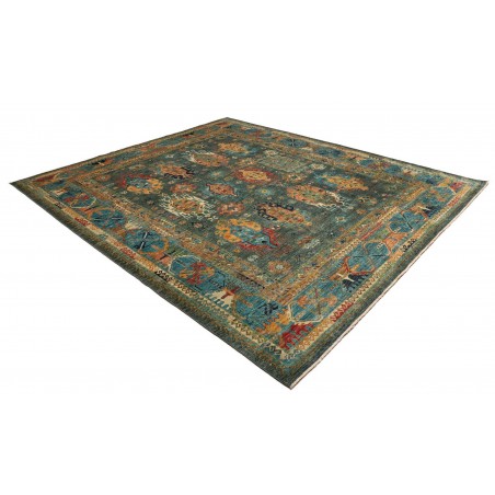 Tappeto Tribal Pakistan azzurro marrone 253x295