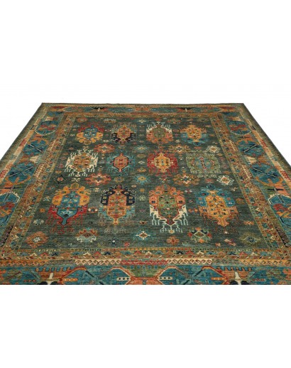 Tappeto Tribal Pakistan azzurro marrone 253x295