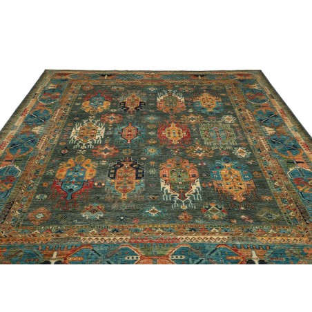 Tappeto Tribal Pakistan azzurro marrone 253x295