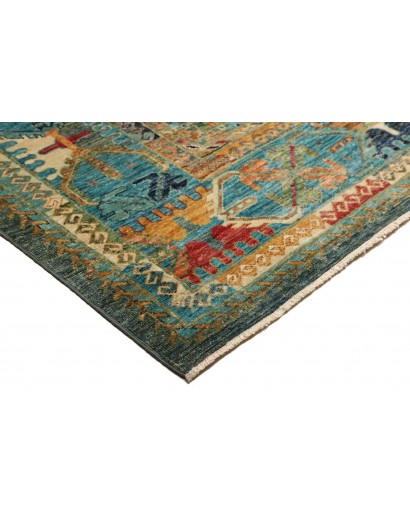 Tappeto Tribal Pakistan azzurro marrone 253x295