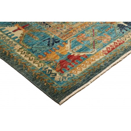 Tappeto Tribal Pakistan azzurro marrone 253x295