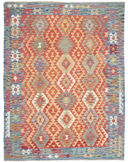 Tappeto Kilim Afghanistan marrone bianco 179x236