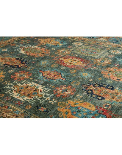 Tappeto Tribal Pakistan azzurro marrone 253x295