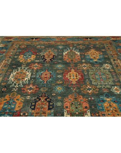 Tappeto Tribal Pakistan azzurro marrone 253x295