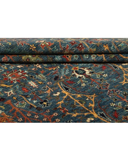 Tappeto Shahi Fine Pakistan azzurro grigio 198x299