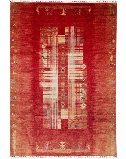 Tappeto Siva Pakistan marrone blu 207x300
