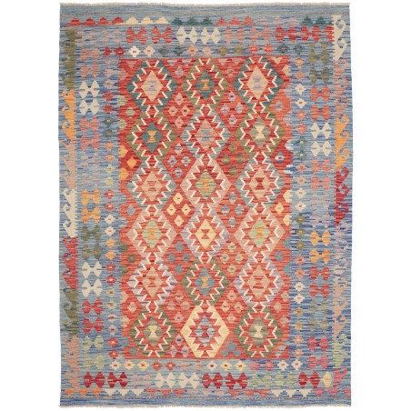 Tappeto Kilim Afghanistan marrone grigio 173x241