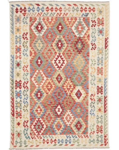 Tappeto Kilim Afghanistan beige marrone 165x245