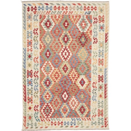 Tappeto Kilim Afghanistan beige marrone 165x245