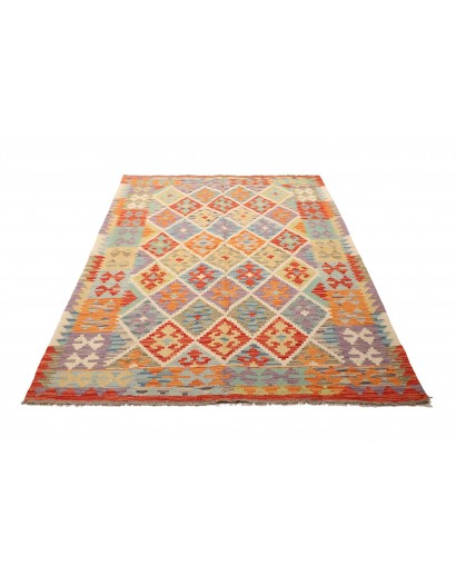 Tappeto Kilim Afghanistan marrone beige 148x205