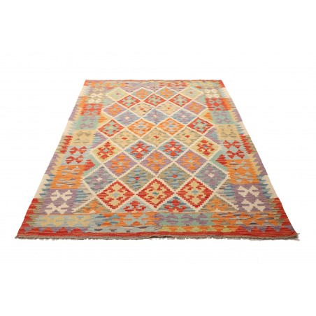 Tappeto Kilim Afghanistan marrone beige 148x205