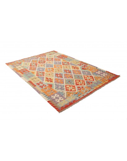 Tappeto Kilim Afghanistan marrone beige 148x205