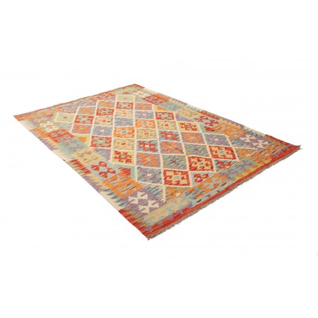 Tappeto Kilim Afghanistan marrone beige 148x205