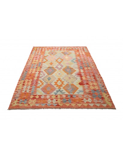 Tappeto Kilim Afghanistan marrone 148x192