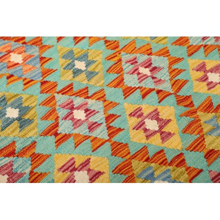 Tappeto Kilim Afghanistan bianco arancione 156x198