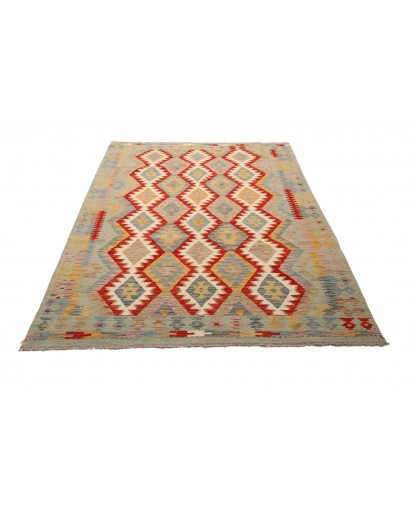 Tappeto Kilim Afghanistan marrone 150x201