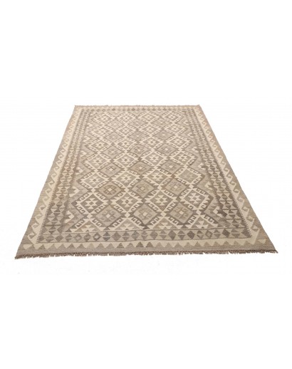 Tappeto Kilim Afghanistan azzurro bianco 149x210