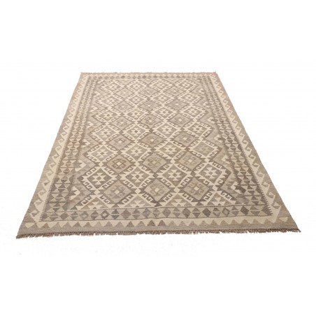 Tappeto Kilim Afghanistan azzurro bianco 149x210