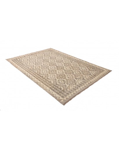 Tappeto Kilim Afghanistan azzurro bianco 149x210